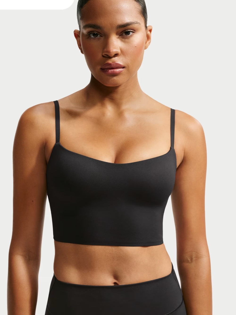 NikeSKIMS NWT Matte Cami Longline Bra - Obsidian